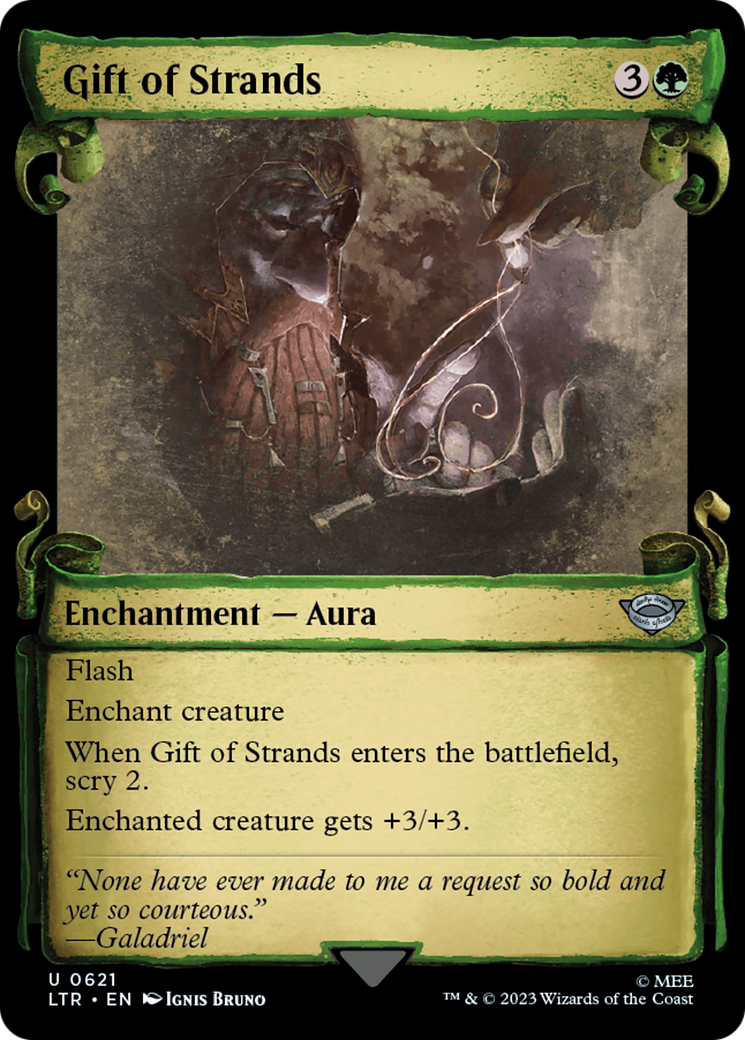 Gift of Strands (Showcase) (621) Foil - The Lord of the Rings: Tales of Middle-earth