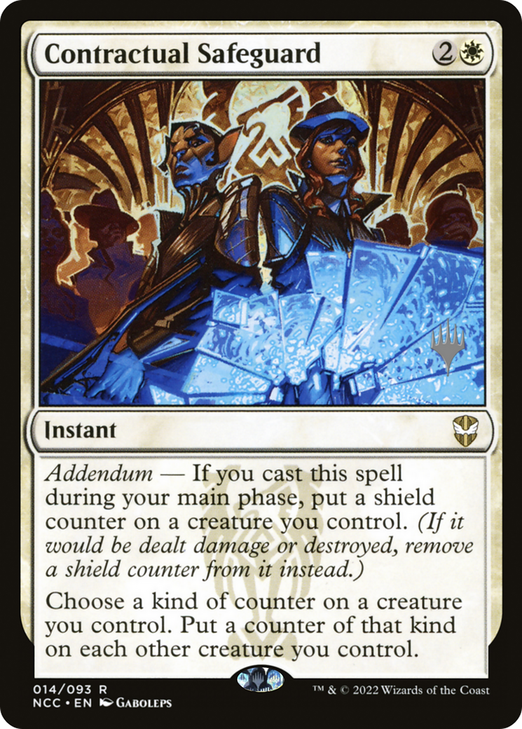 Contractual Safeguard (14p) Foil - New Capenna Commander Promos