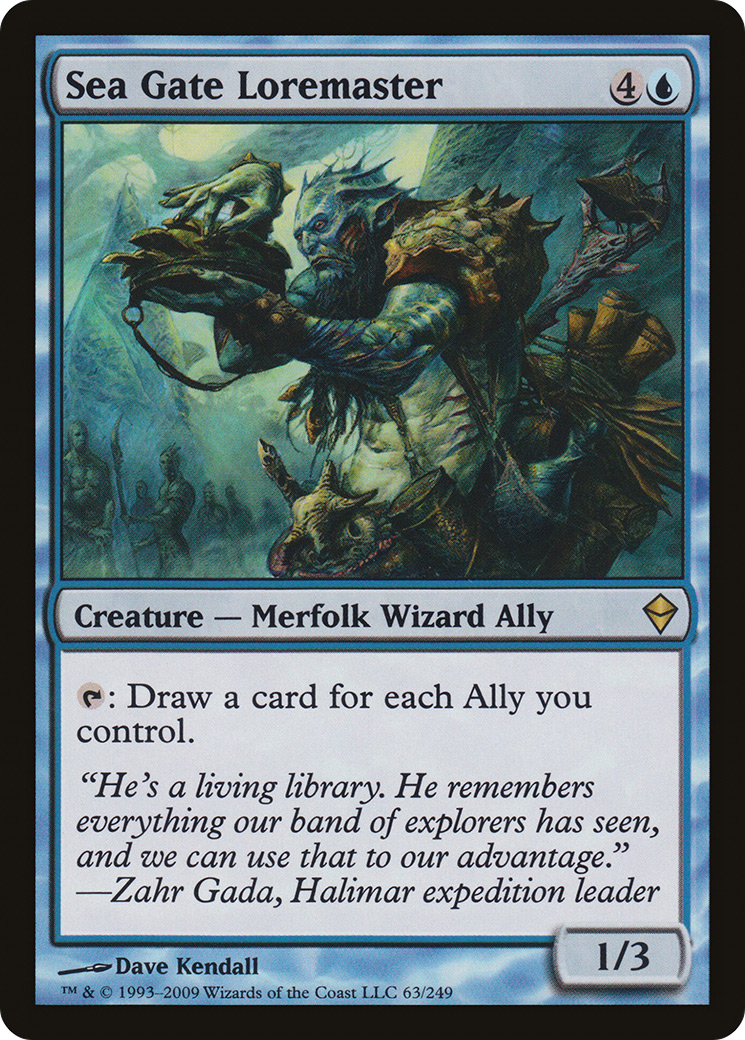 Sea Gate Loremaster (063) Foil - Zendikar