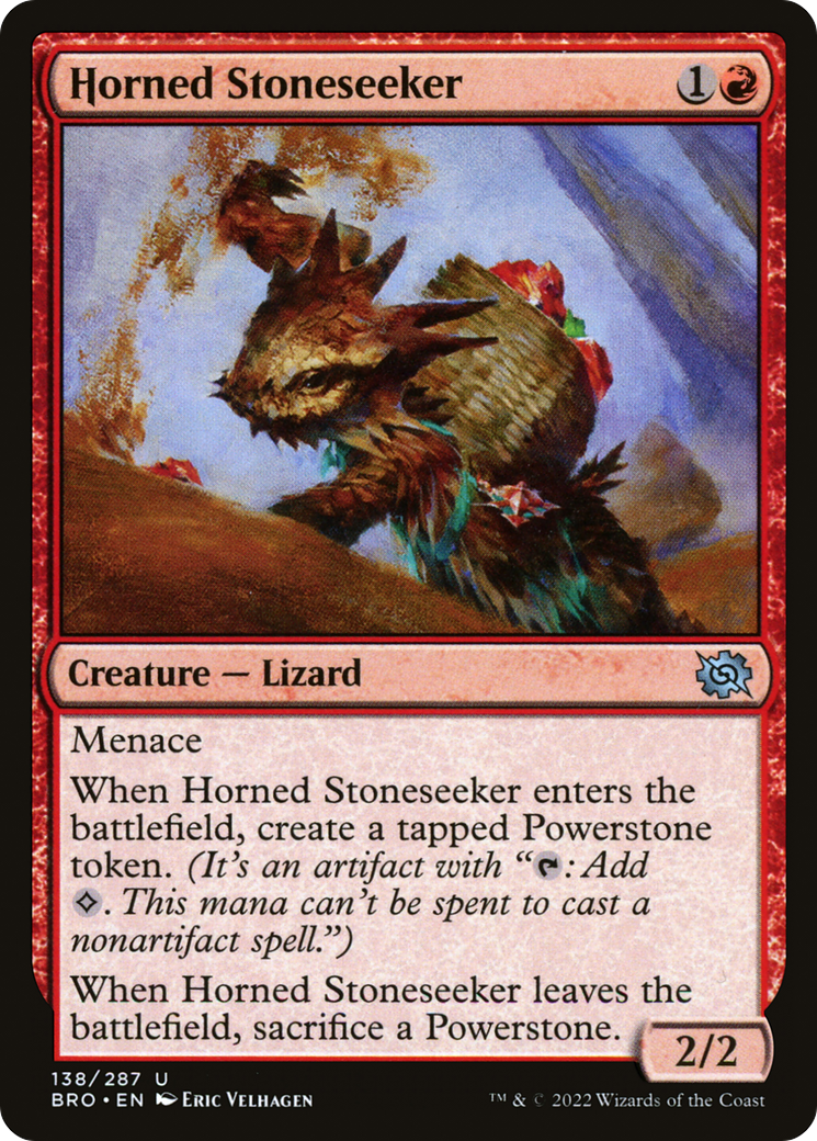 Horned Stoneseeker (138) Foil - The Brothers' War