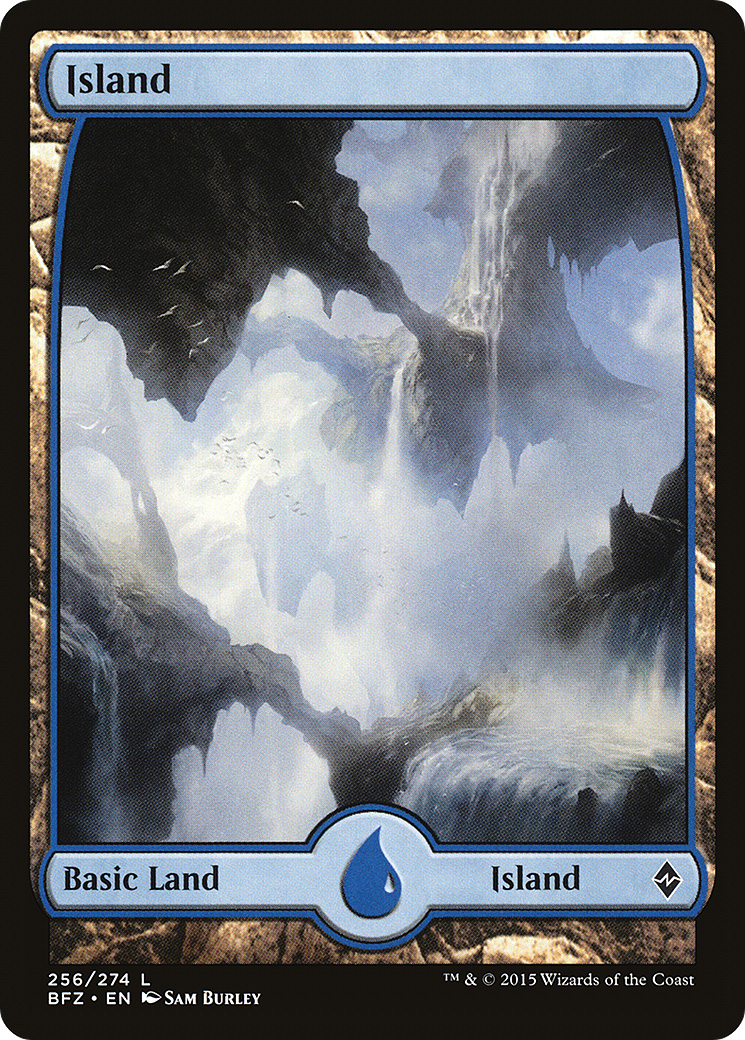 Island – Full Art (256) - Battle for Zendikar