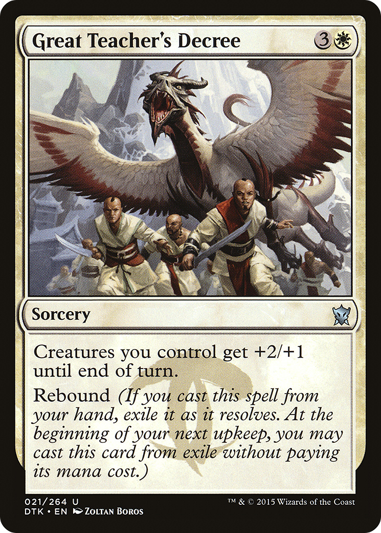 Great Teacher's Decree (021) Foil - Dragons of Tarkir