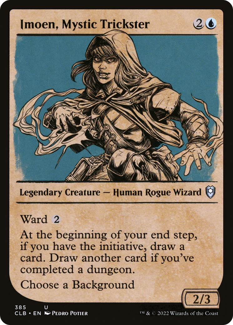 Imoen, Mystic Trickster (Showcase) (385) Foil - Commander Legends: Battle for Baldur's Gate