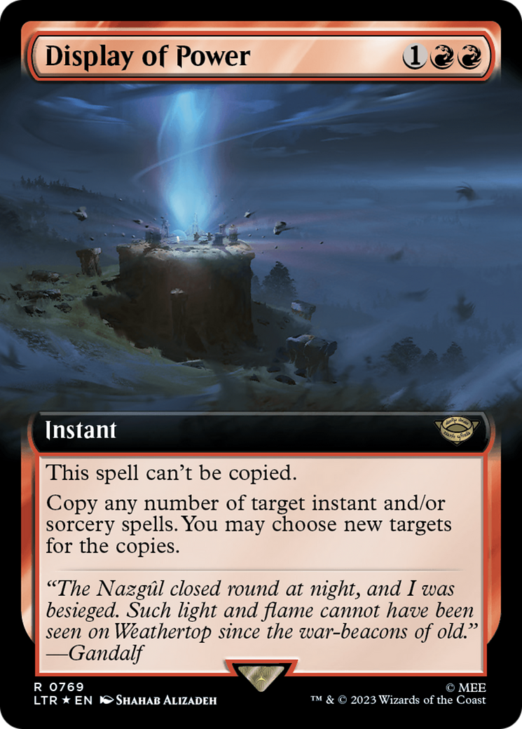 Display of Power (Extended Art) (769) Foil - The Lord of the Rings: Tales of Middle-earth