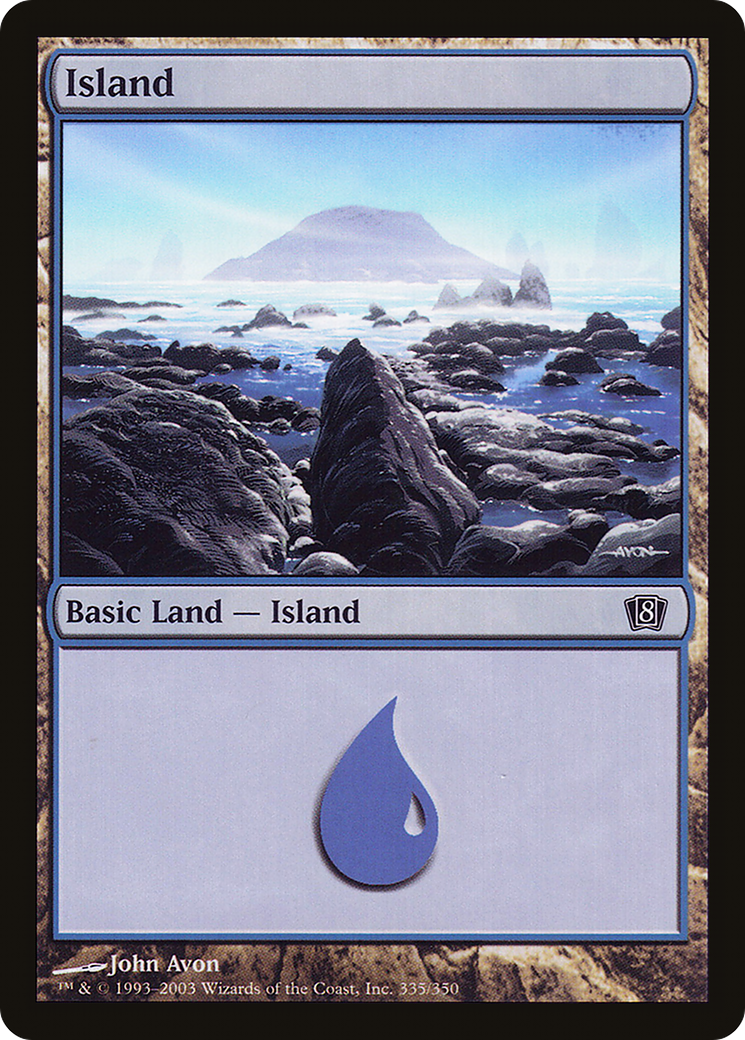 Island (335) Foil - Eighth Edition