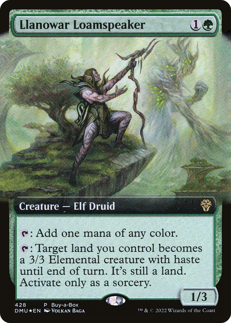 Llanowar Loamspeaker (Extended Art) (428) Foil - Dominaria United