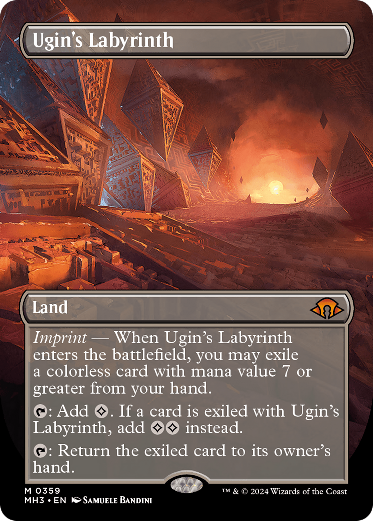 Ugin's Labyrinth (Borderless) (359) Foil - Modern Horizons 3