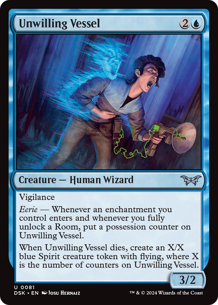 Unwilling Vessel (081) Foil - Duskmourn: House of Horror