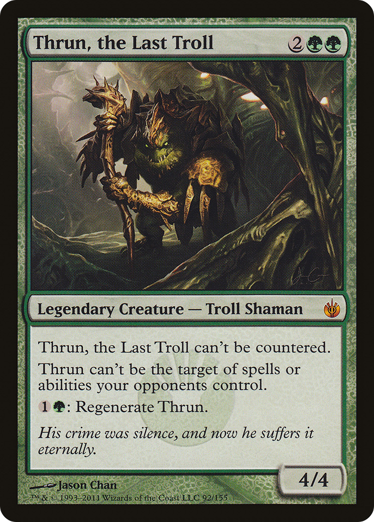 Thrun, the Last Troll (092) Foil - Mirrodin Besieged