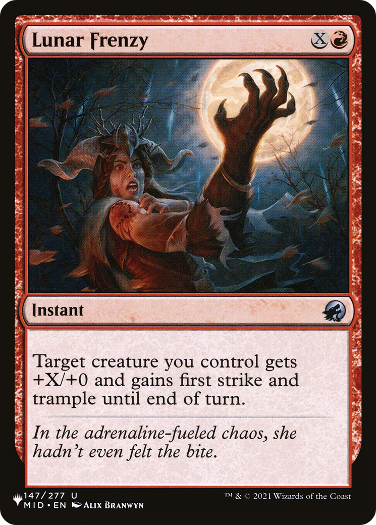 Lunar Frenzy (MID-147) - The List