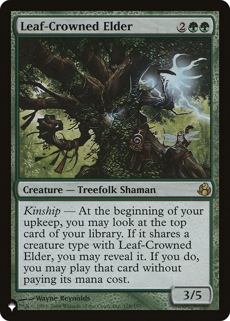 Leaf-Crowned Elder (MOR-128) - The List