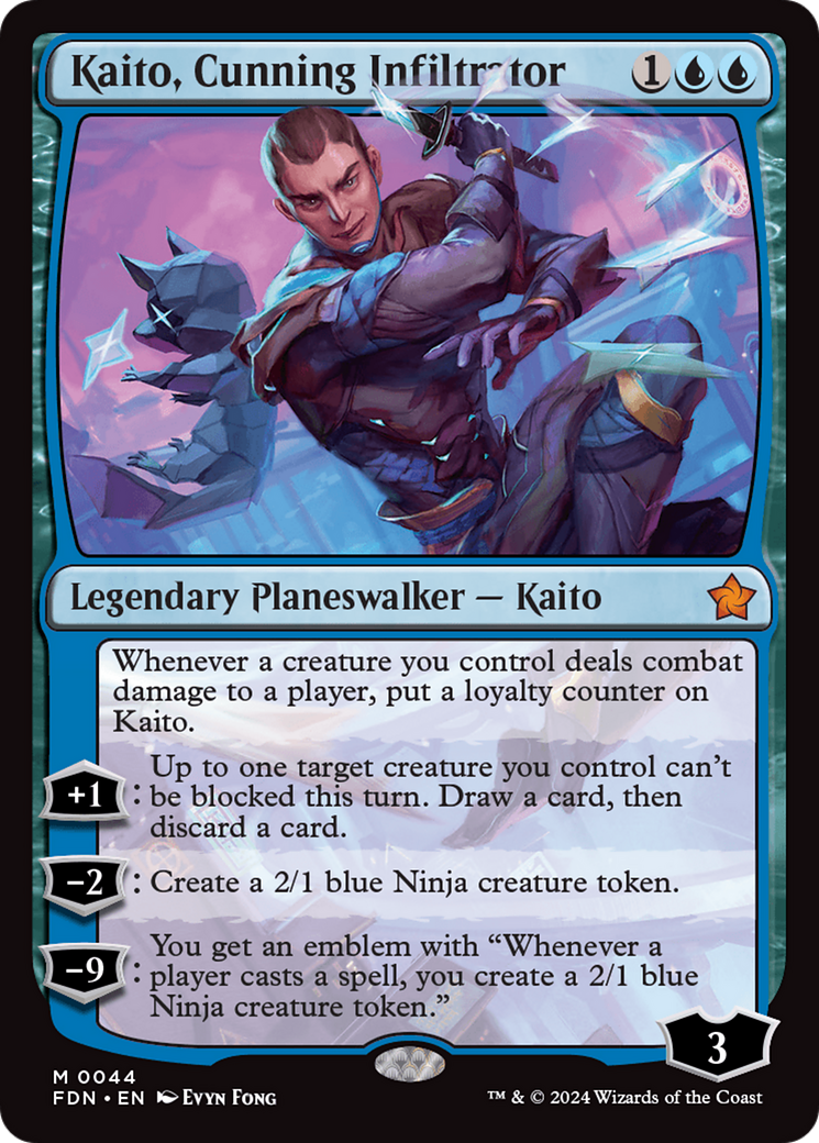 Kaito, Cunning Infiltrator (044) Foil - Foundations