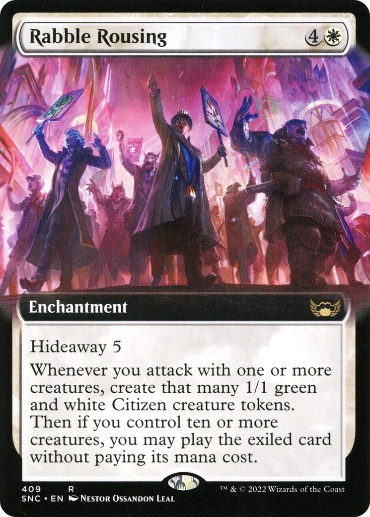 Rabble Rousing (Extended Art) (409) Foil - Streets of New Capenna