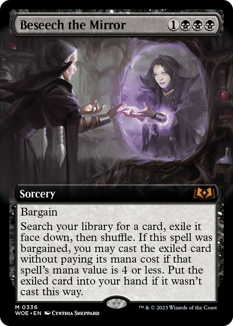 Beseech the Mirror (Extended Art) (336) Foil - Wilds of Eldraine