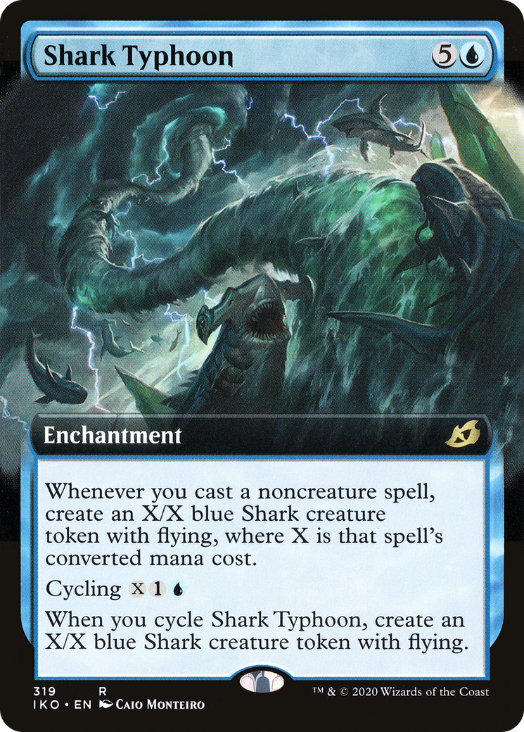 Shark Typhoon (Extended Art) (319) Foil - Ikoria: Lair of Behemoths