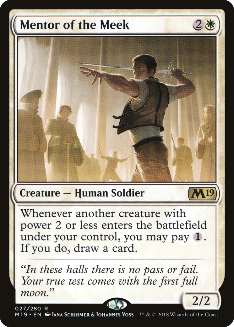 Mentor of the Meek (027) Foil - Core Set 2019