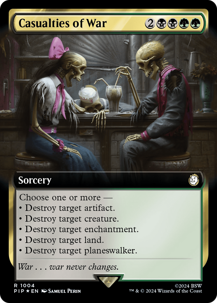 Casualties of War (Extended Art) (Surge Foil) (Extended Art) (1004) Foil - Fallout