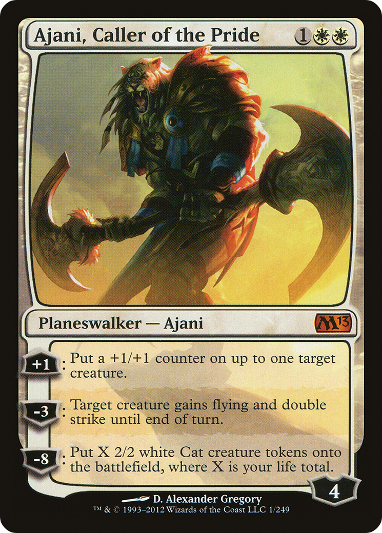 Ajani, Caller of the Pride (001) Foil - Magic 2013