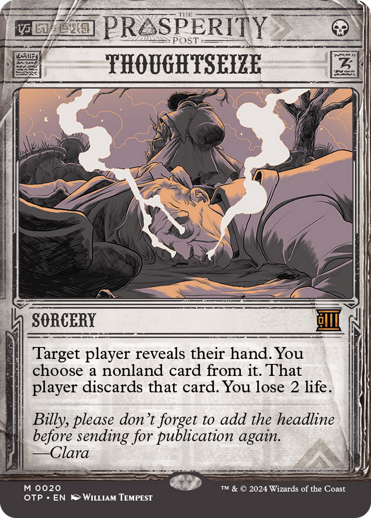 Thoughtseize (Showcase) (020) Foil - Breaking News