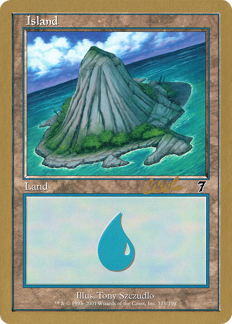 Island (335) - 2002 Carlos Romao (7ED) (Retro) - World Championship Decks 2002