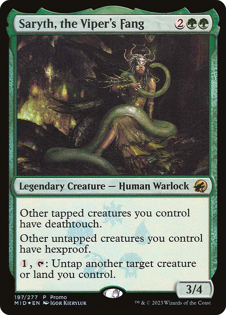 Saryth, the Viper's Fang (197) Foil - Innistrad: Midnight Hunt Promos