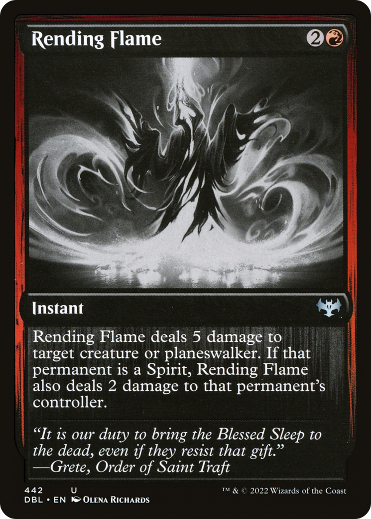 Rending Flame (442) Foil - Innistrad: Double Feature