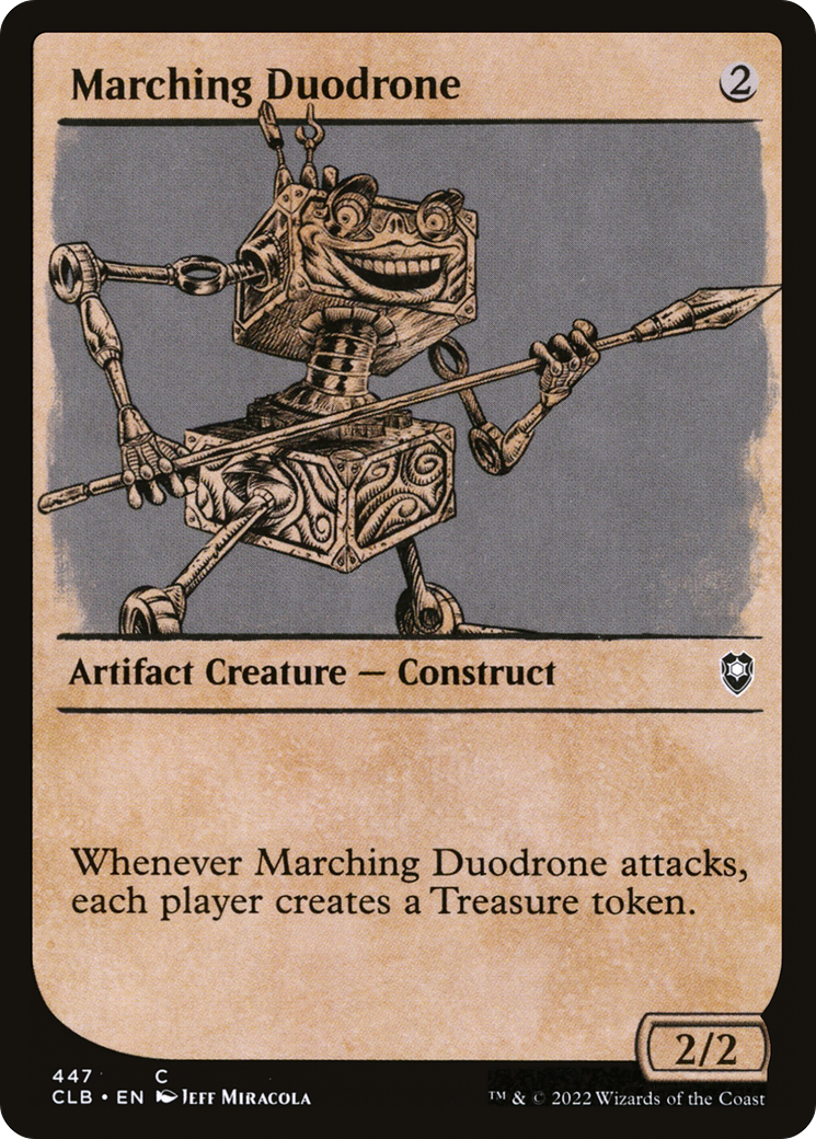Marching Duodrone (Showcase) (447) Foil - Commander Legends: Battle for Baldur's Gate
