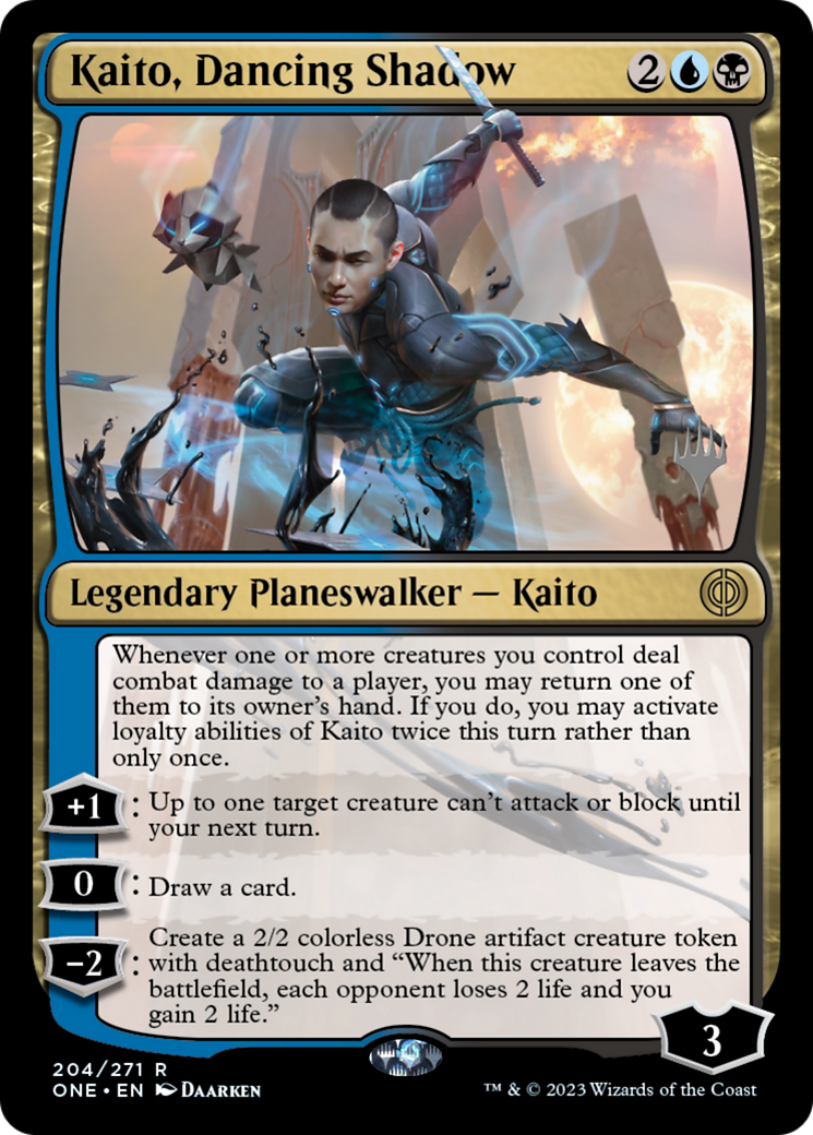 Kaito, Dancing Shadow (204p) - Phyrexia: All Will Be One Promos
