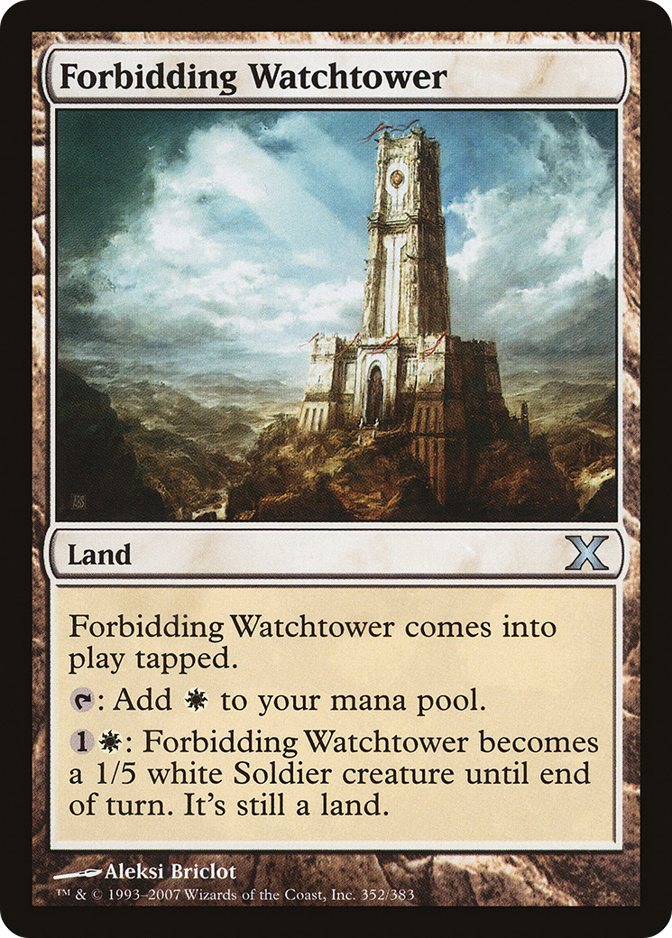Forbidding Watchtower (352) Foil - Tenth Edition