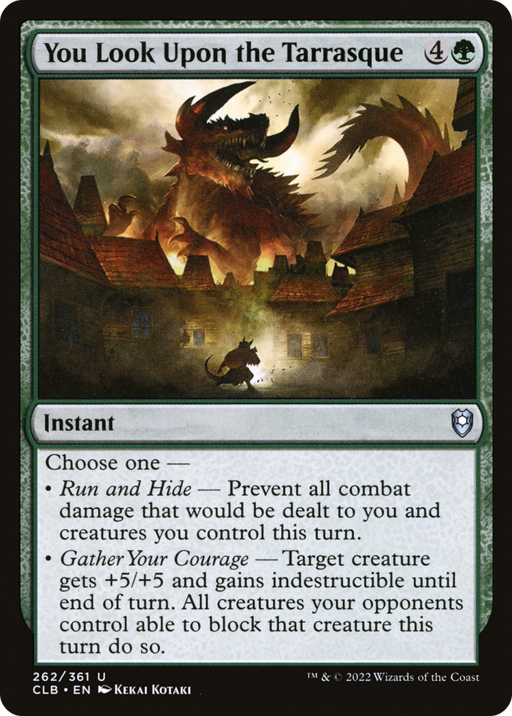 You Look Upon the Tarrasque (262) - Commander Legends: Battle for Baldur's Gate