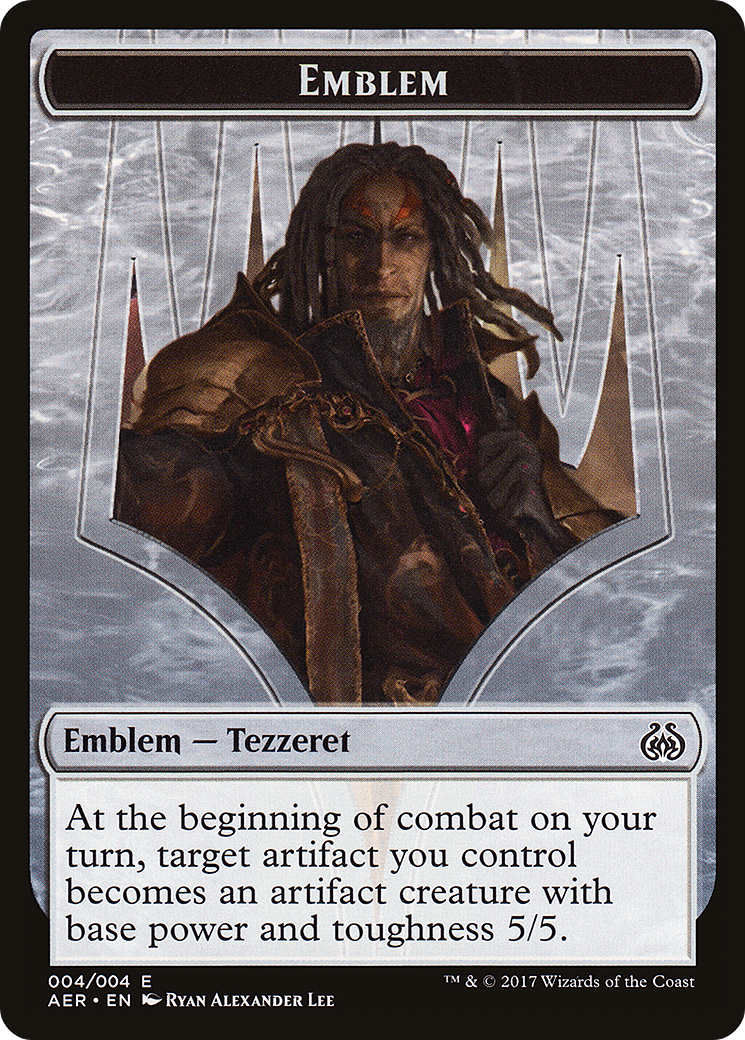 Emblem – Tezzeret the Schemer (004) - Aether Revolt Tokens