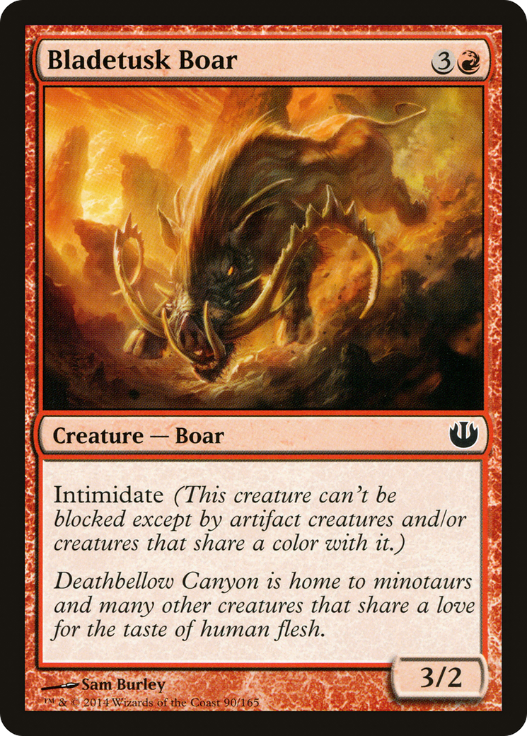 Bladetusk Boar (090) Foil - Journey into Nyx