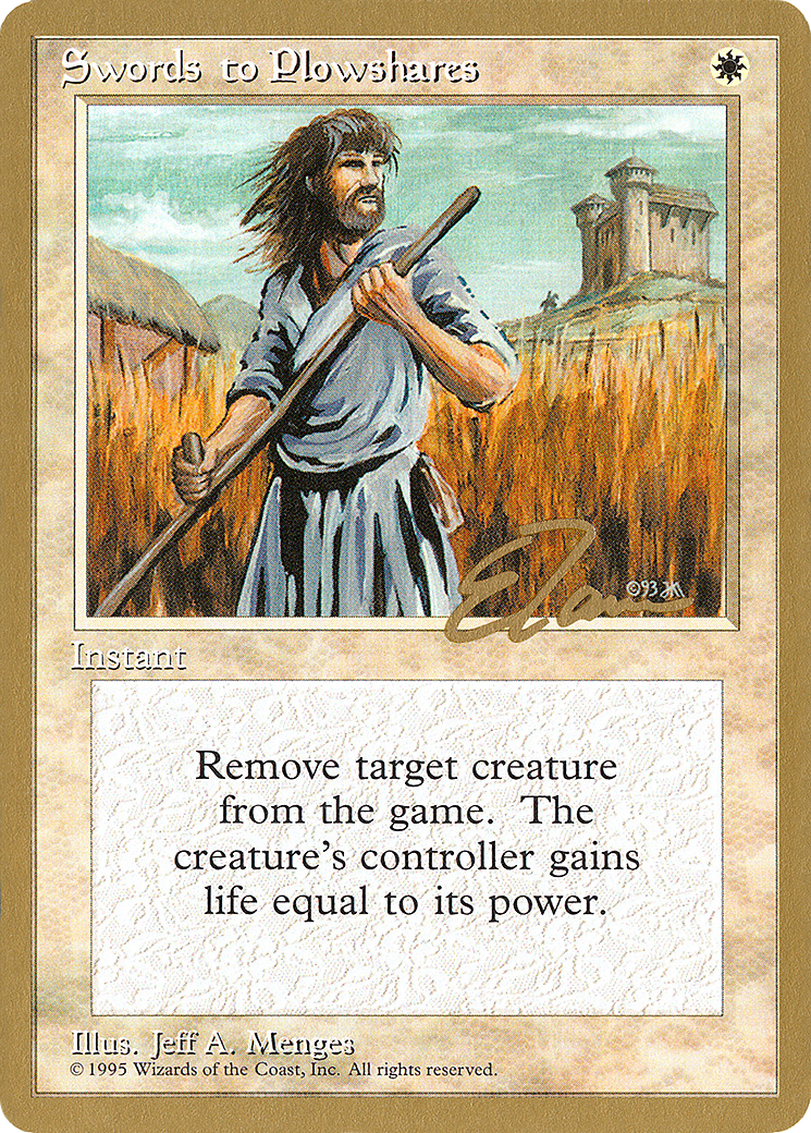 Swords to Plowshares - 1996 Eric Tam (4ED) - Pro Tour Collector Set