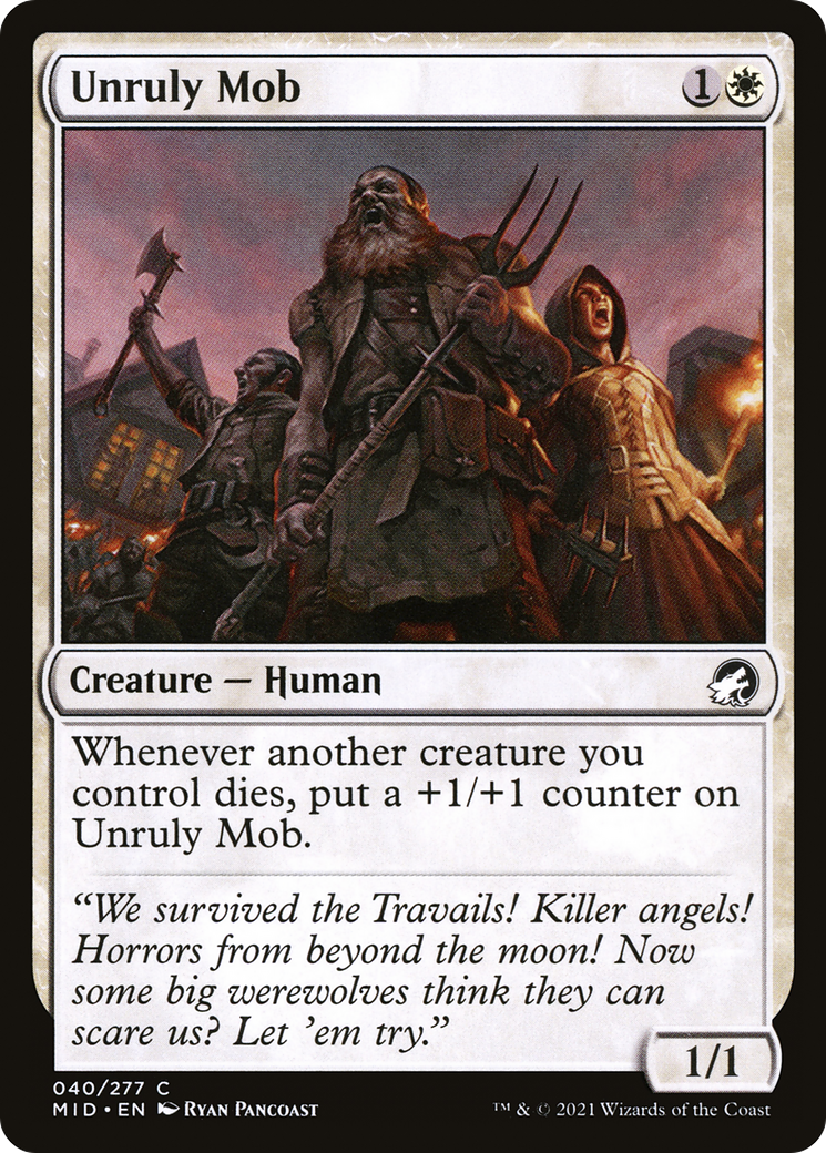 Unruly Mob (040) Foil - Innistrad: Midnight Hunt