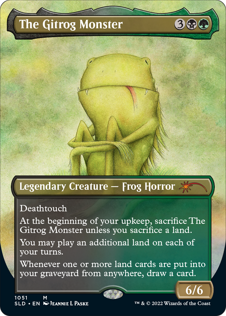 The Gitrog Monster (Borderless) (1051) Foil - Secret Lair Drop