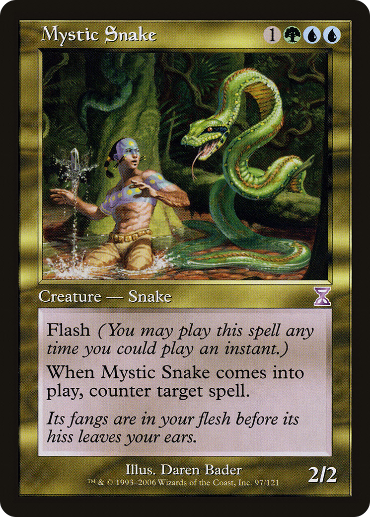 Mystic Snake (Retro) (097) Foil - Time Spiral Timeshifted