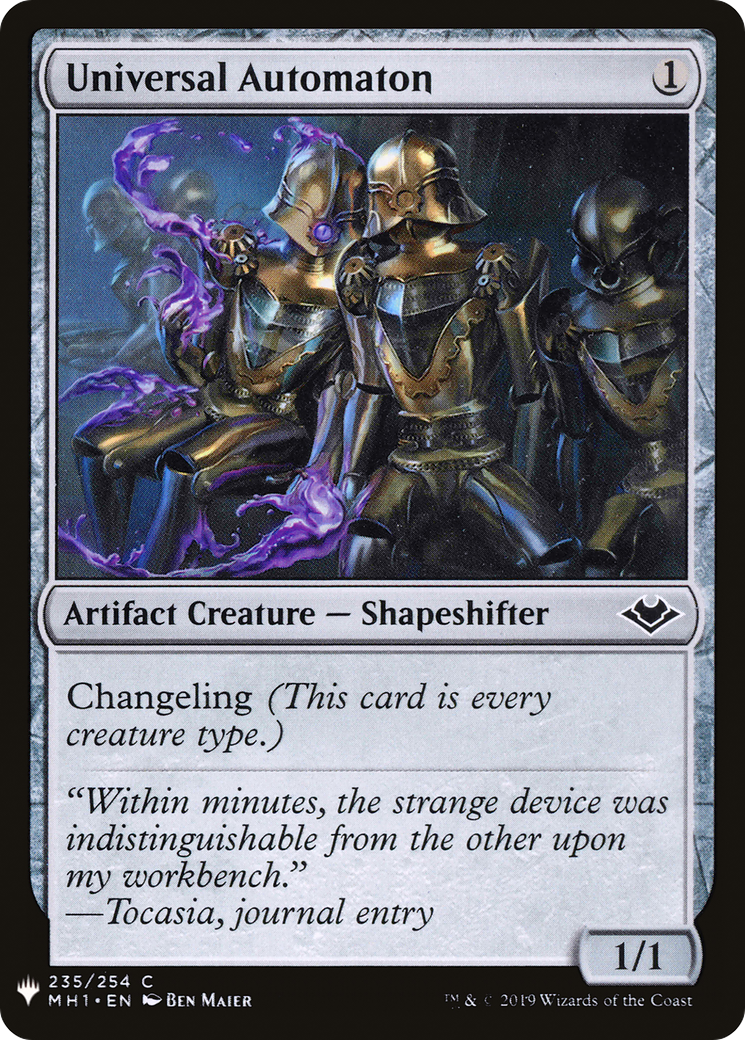 Universal Automaton (MH1-235) - The List