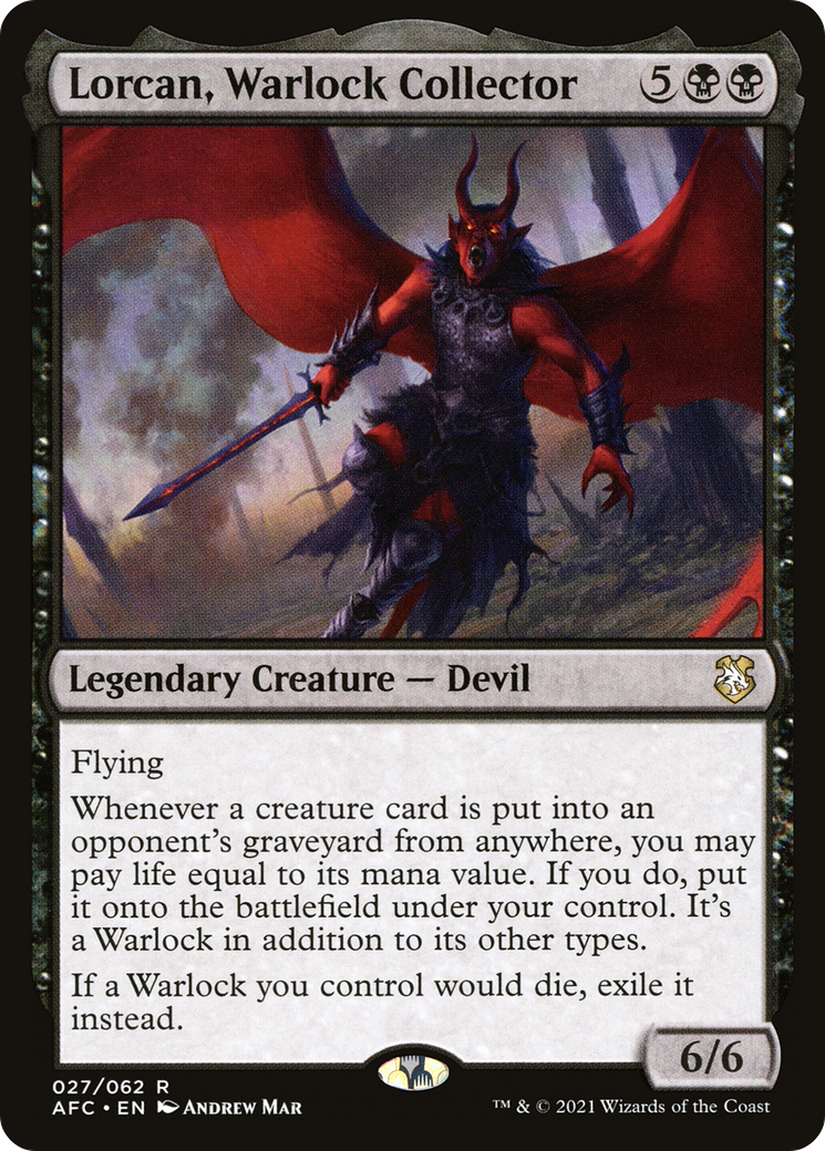 Lorcan, Warlock Collector (027) - Forgotten Realms Commander