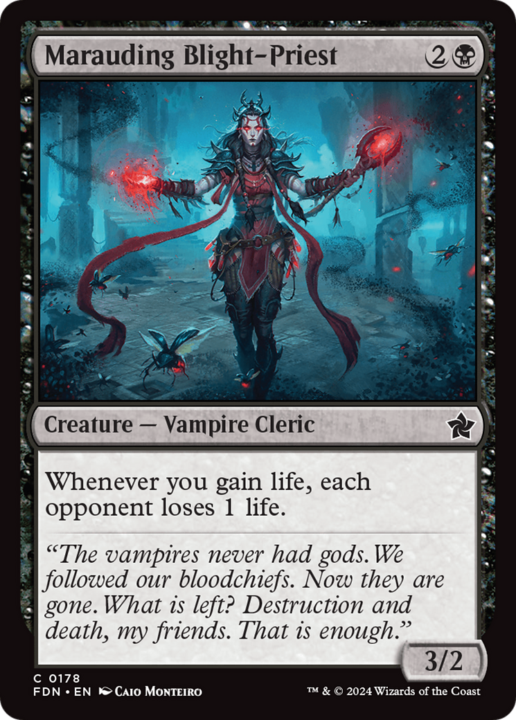 Marauding Blight-Priest (178) Foil - Foundations