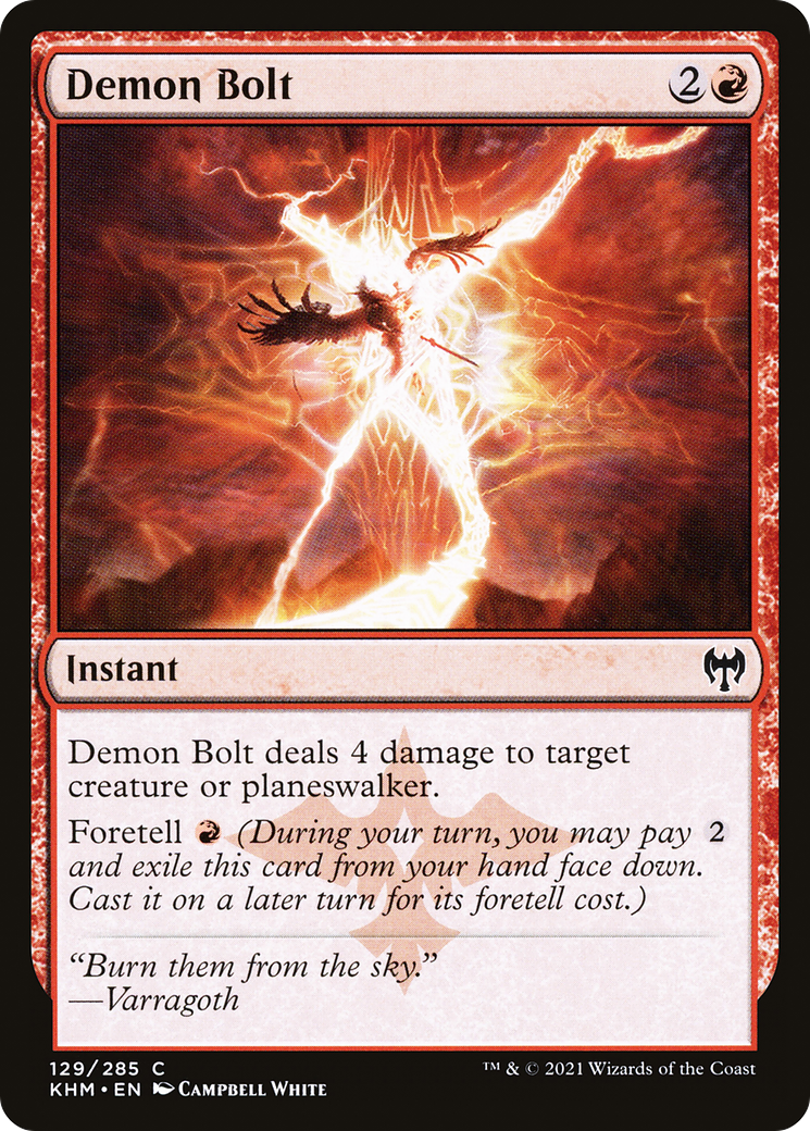 Demon Bolt (129) Foil - Kaldheim