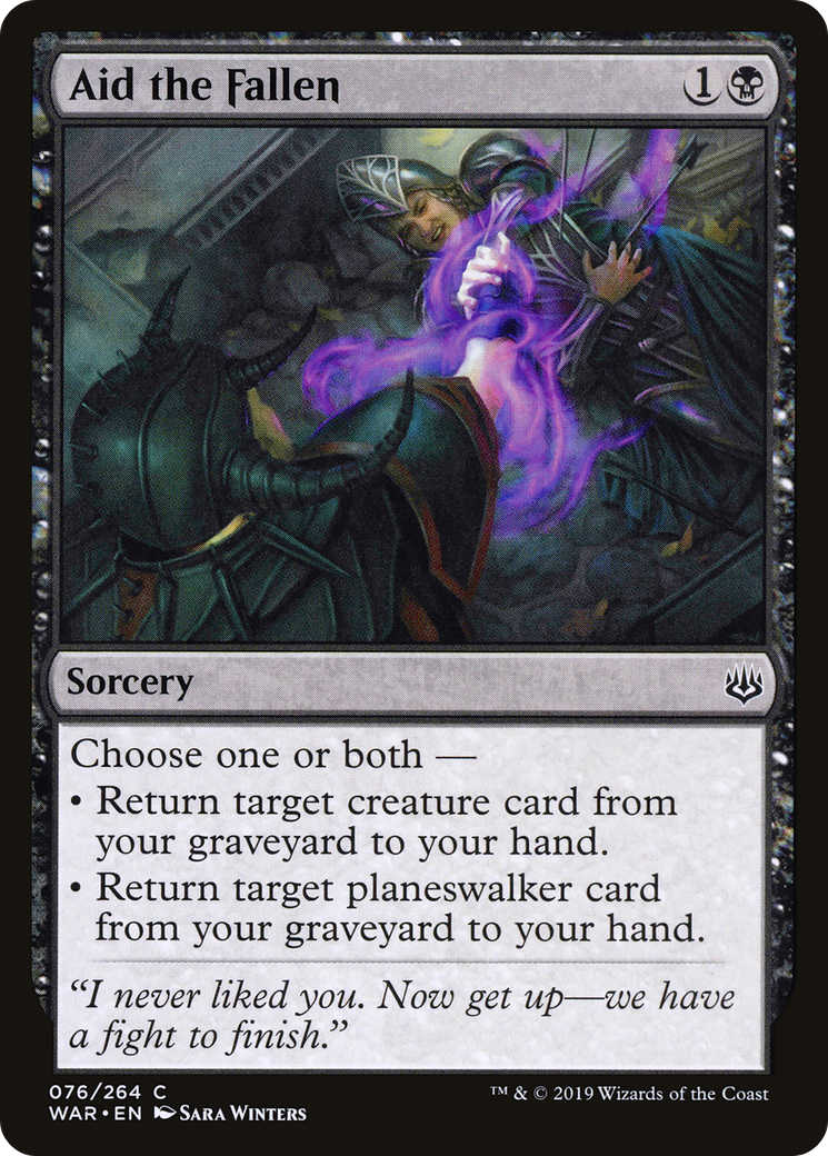 Aid the Fallen (076) Foil - War of the Spark