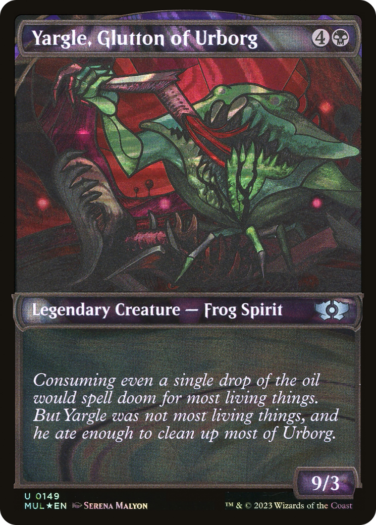 Yargle, Glutton of Urborg (Halo Foil) (Showcase) (149) Foil - Multiverse Legends
