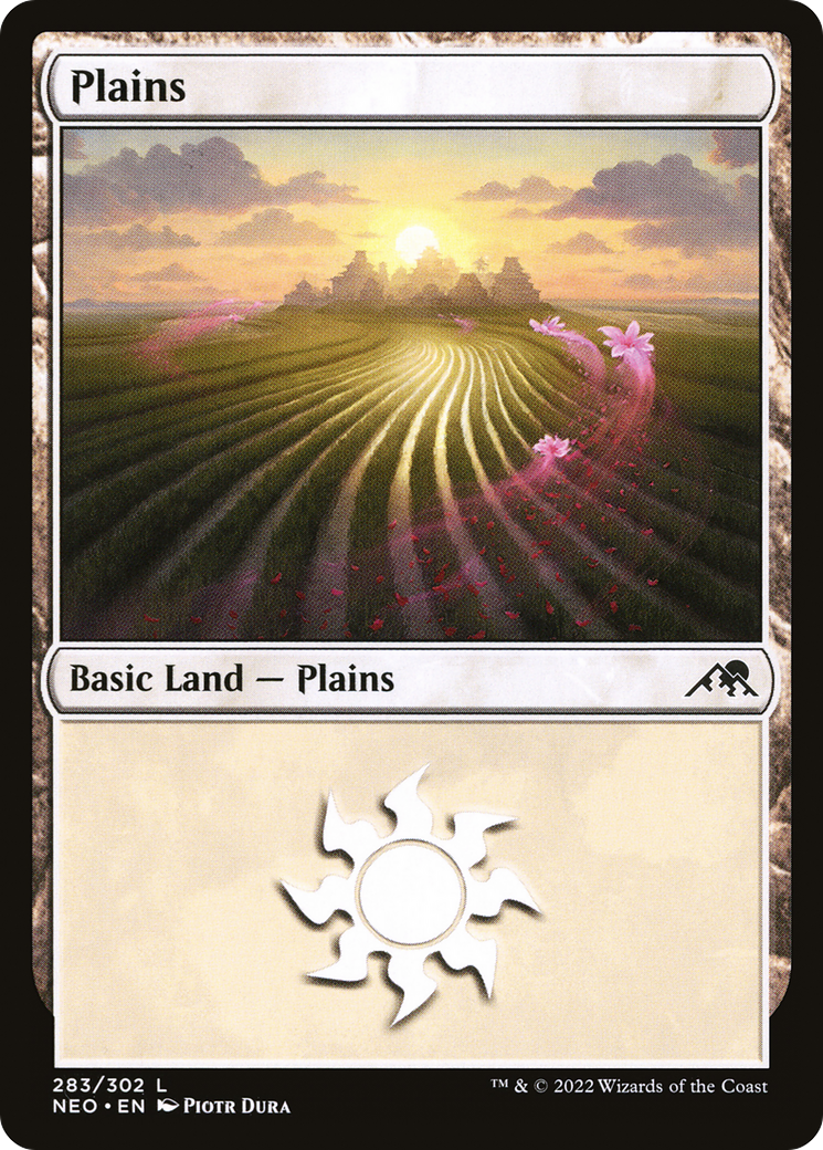 Plains (283) - Kamigawa: Neon Dynasty