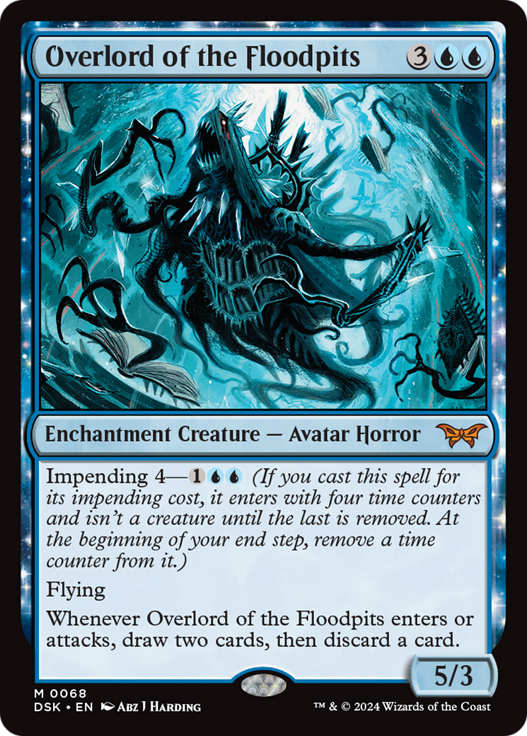 Overlord of the Floodpits (068) Foil - Duskmourn: House of Horror