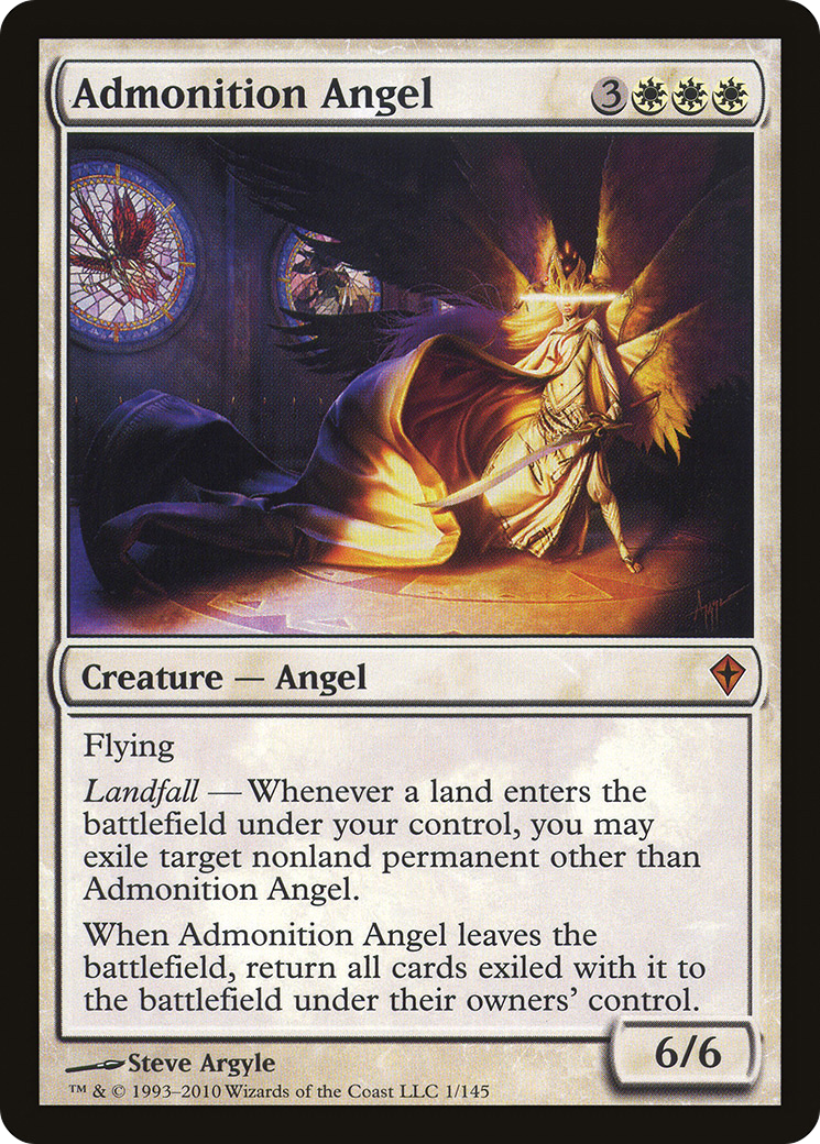 Admonition Angel (001) Foil - Worldwake