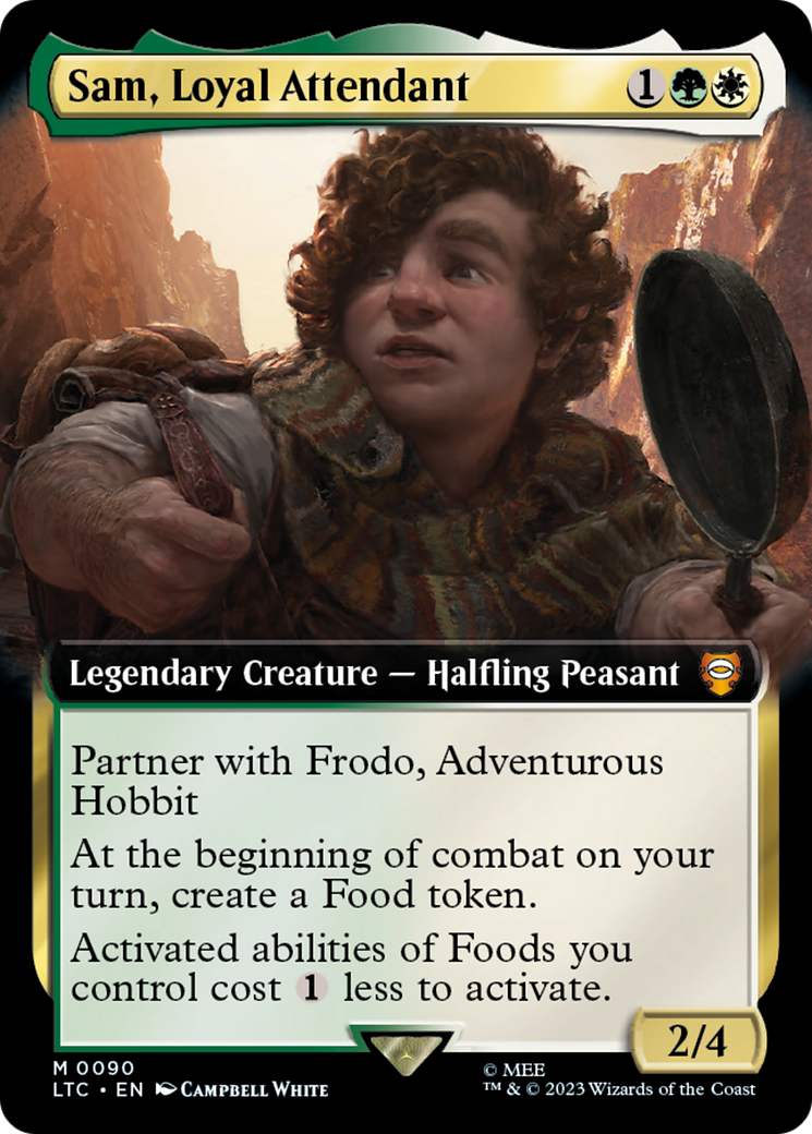 Sam, Loyal Attendant (Extended Art) (090) - Tales of Middle-earth Commander