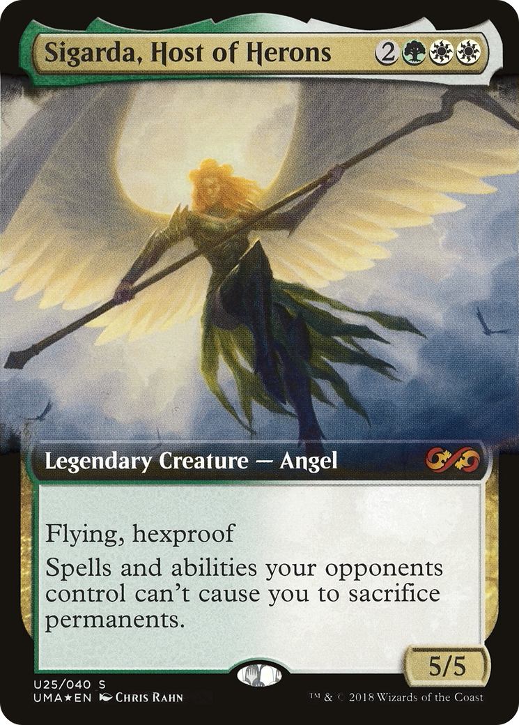 Sigarda, Host of Herons (Extended Art) (U25) Foil - Ultimate Box Topper