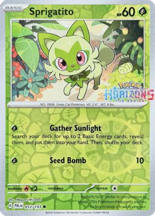 Sprigatito - 012/193 (12) Reverse Holofoil - Miscellaneous Cards & Products