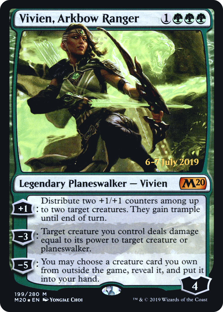 Vivien, Arkbow Ranger (199) Foil - Core Set 2020 Promos