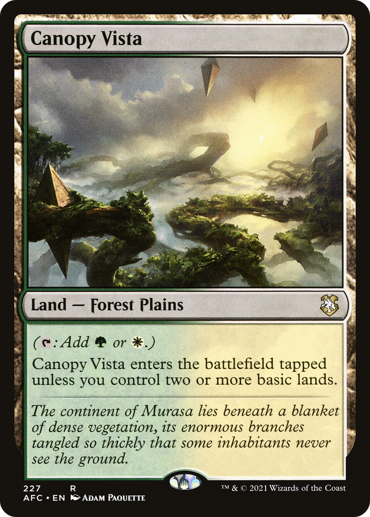 Canopy Vista (227) - Forgotten Realms Commander